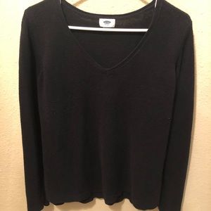 😎Old Navy Black Size Large V-Neck Sweater!!*️⃣